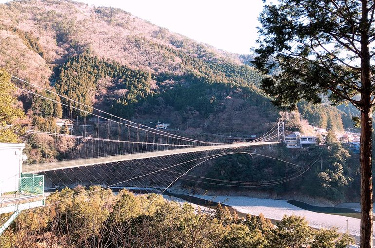 谷瀬の吊り橋